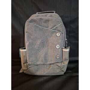 Kingslong King Long Laptop 15.6" Grey Backpack Business School Unisex Buttons